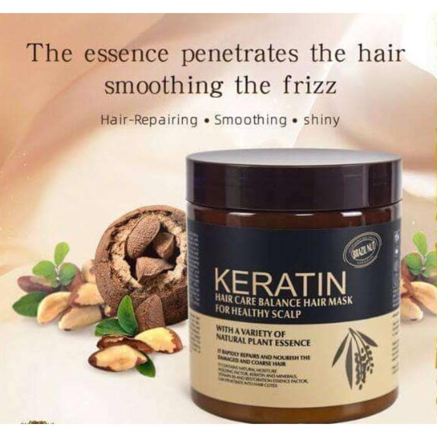 Keratin hair treatment